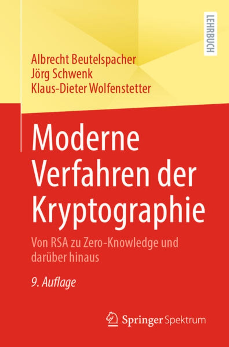 "Moderne Verfahren Der Kryptographie" Online Kaufen