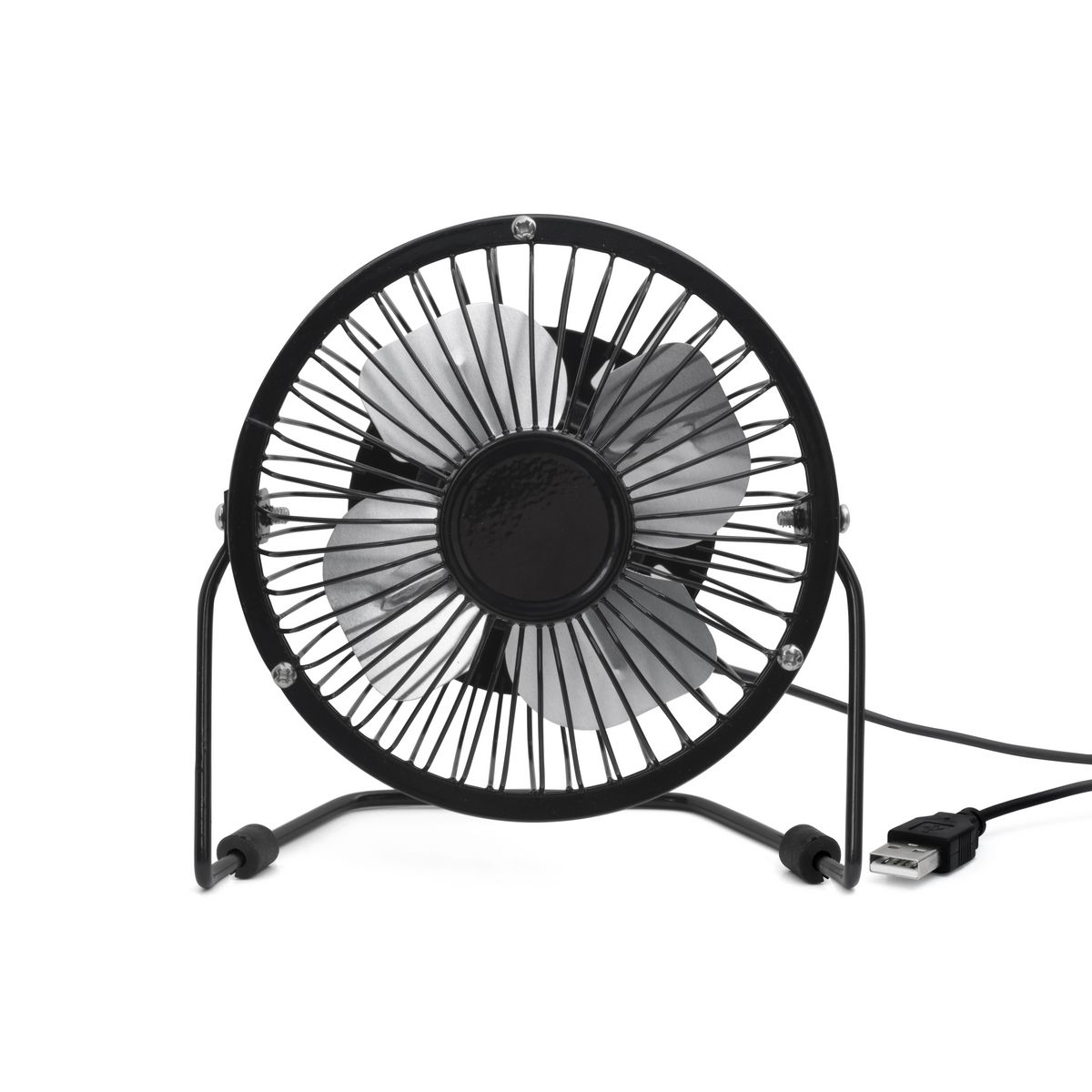 Hama USB Tischventilator Schwarz – Leiser Ventilator Mit Verstellbarem Neigungswinkel, 10 Cm, Für Laptop & PC
