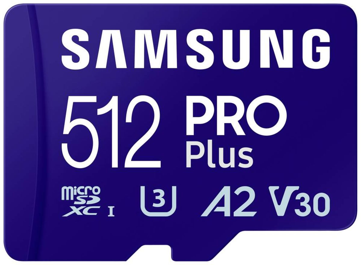 'Samsung PRO Plus microSDXCKarte 512 GB A2 Application Performance