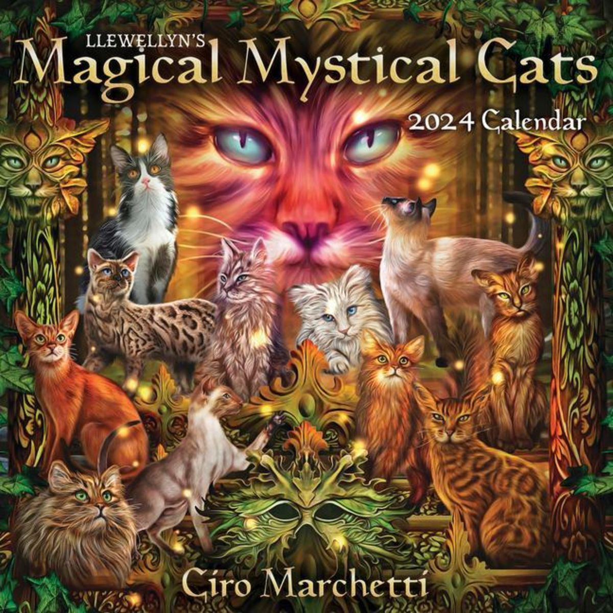 'Llewellyn's 2024 Magical Mystical Cats Calendar' 'Mondkalender'