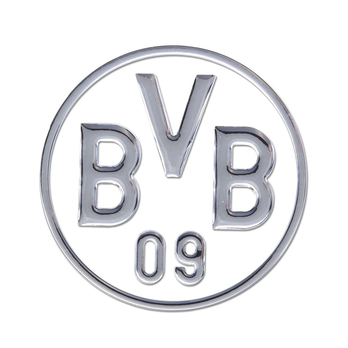 BVB 89140430 - BVB-Auto-Aufkleber silber, Borussia Dortmund' kaufen -  Spielwaren
