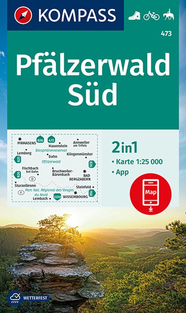 Kompass Wanderkarte Pf Lzerwald S D Von Buch