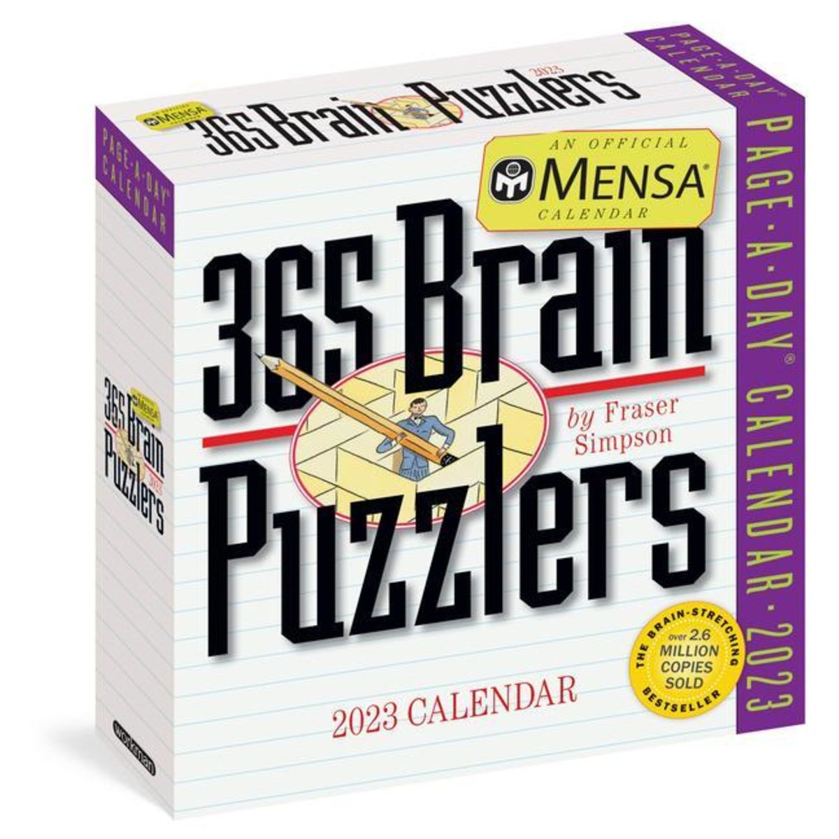 Mensa 365 Brain Puzzlers PageADay Calendar 2023 Rätsel & Wissen