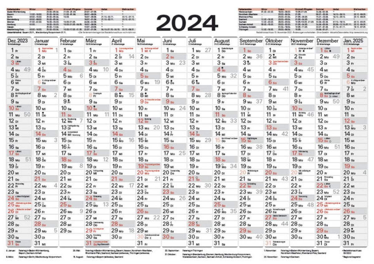 &lsquo;Tafelkalender A4 2024&rsquo; - &lsquo;Plakatplaner&rsquo;