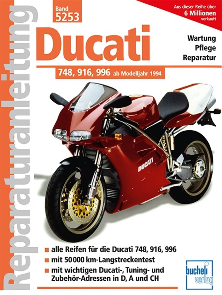 DUCATI 748, 916 マニュアル desmoquattro 129 Ducati 748 Sport - 916 Senna Repair / Workshop Manual: English