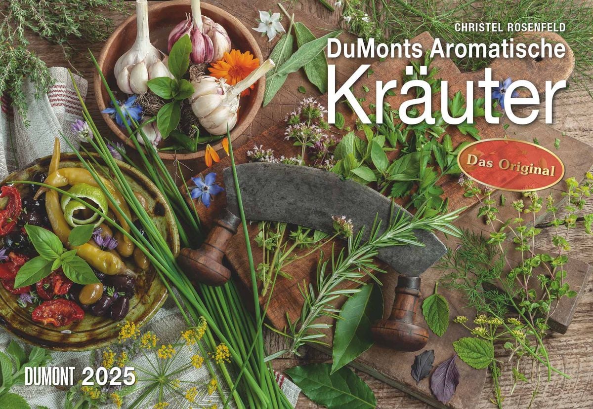 'DUMONTS Aromatische Kräuter 2025 - Broschürenkalender - Wandkalender - mit Rezepten und Texten 