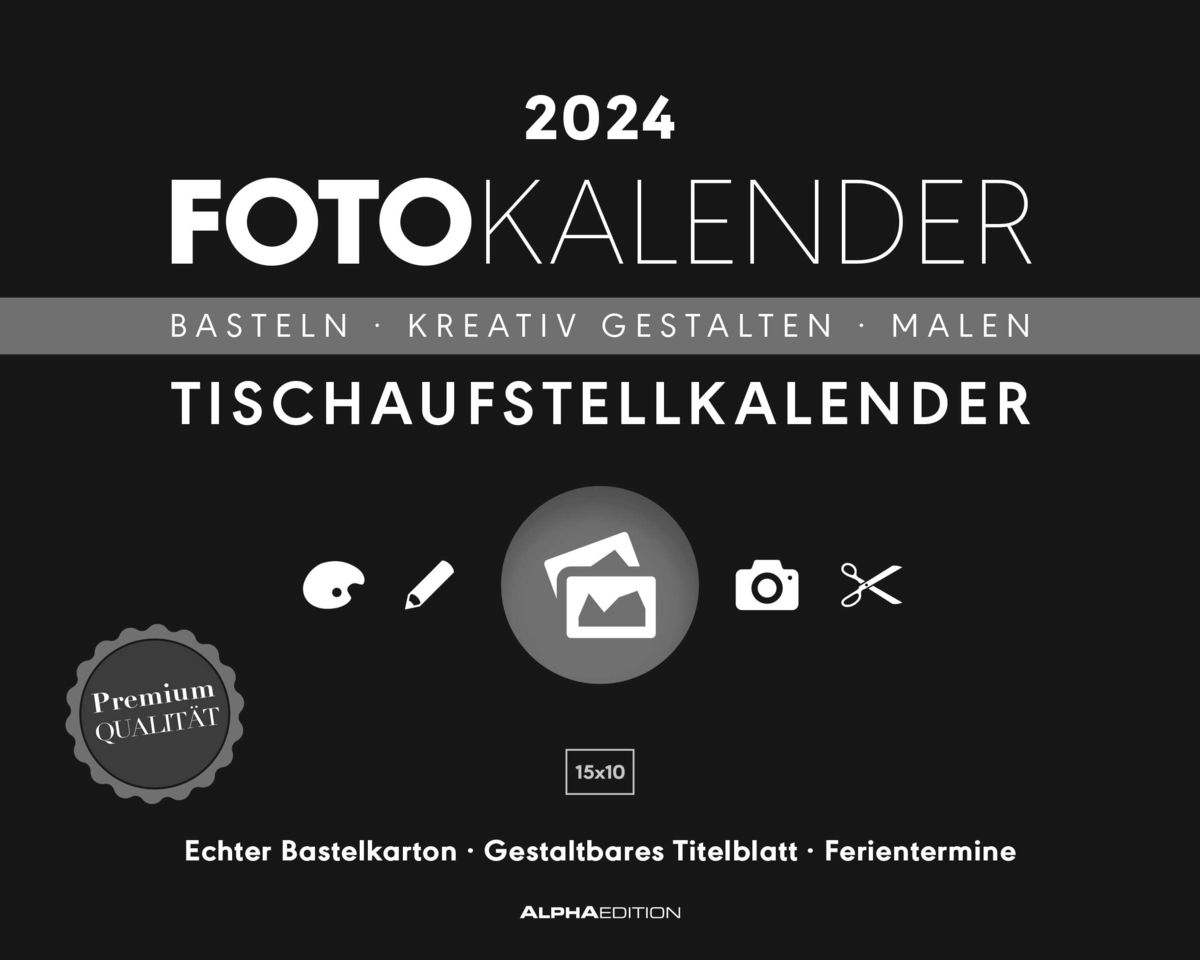 'Creative Line Tischaufsteller quer 2024 - Kreativ-Kalender - DIY 