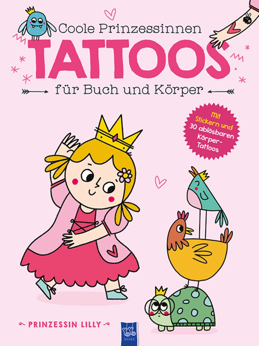 'Coole Prinzessinnen Tattoos für Buch und Körper Prinzessin Lilly