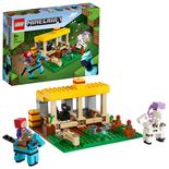 LEGO Minecraft 21171 Der Pferdestall Bauernhof Spielzeug mit Figuren