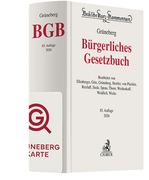 Produktbild Grüneberg BGB Chat-Book 2026