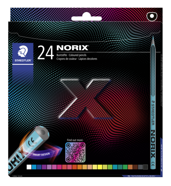 Produktbild STAEDTLER NORIX® 186, 24 Buntstiften