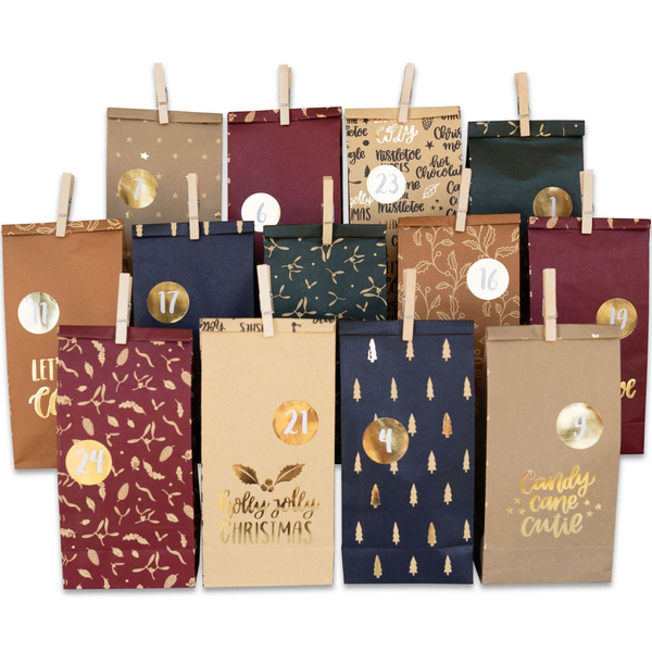 Produktbild Adventskalender gold