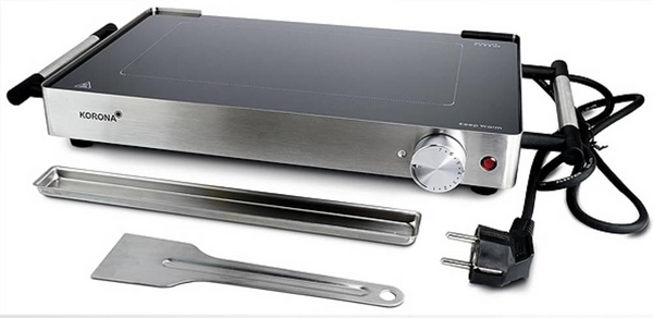 Produktbild Korona Tischgrill stufenloser Temperaturregler Silber, Schwarz