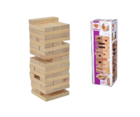 Produktbild Eichhorn 100002466 - Stapelspiel, Wackelturm, Geschicklichkeitsspiel für die ganze Familie, Balance Tower gefertigt aus unbehandelten Holz, 54-teilig