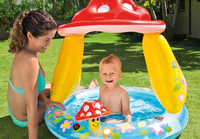 Produktbild Intex BabyPool ''Mushroom'' mit Sonnenschutz, Wasserbedarf ca 45l, aufblasbare