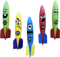 Produktbild Schildkröt 970260 - Rocket Divers Set, 5-teilig, Unterwasserraketen, Tauchspielzeug ab 6 Jahren, Wasserspielzeug